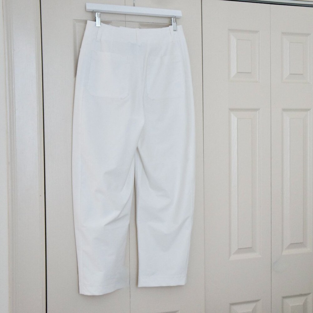 Athleta White Skyline High Rise Barrel Leg Pant Size 4 NWT - Picture 6 of 9